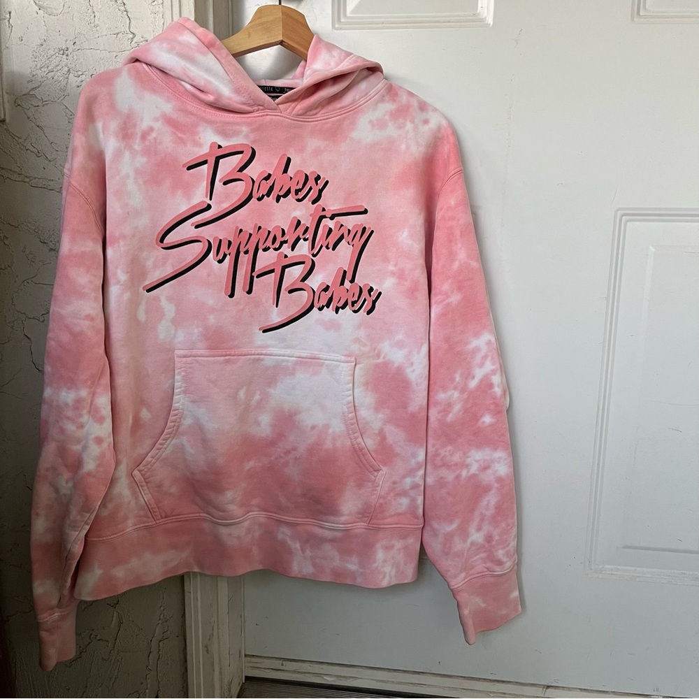 Juicy Couture Brunette The Label Pink Hoodie!